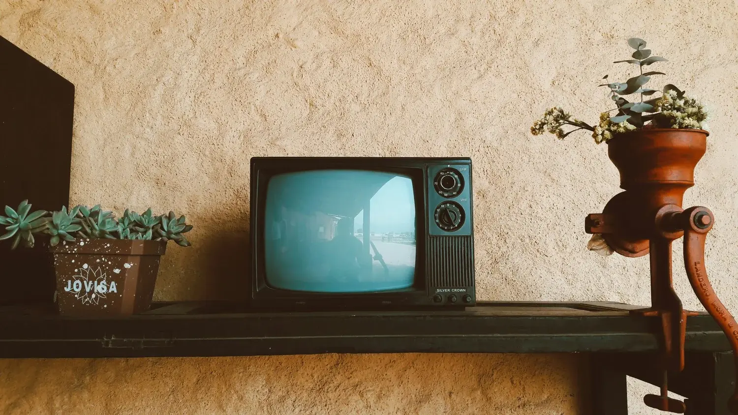 Television representing seventy years of TV advertising