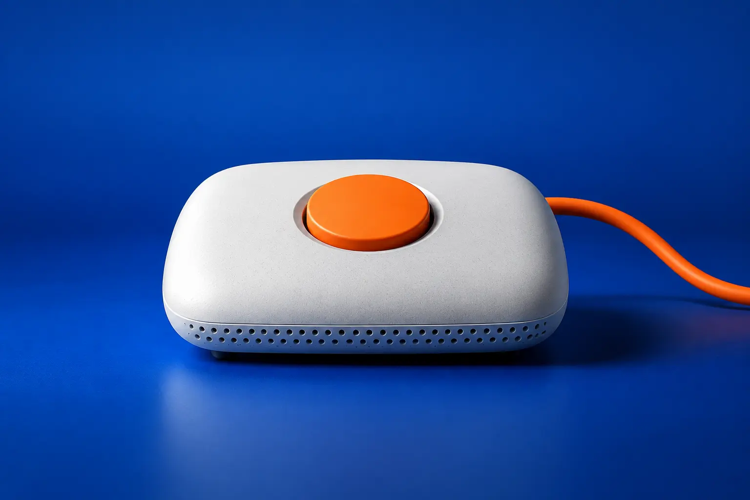 A broadband router with one button representing One Touch Switch