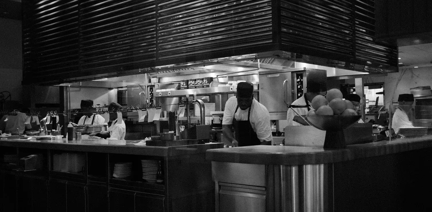 Restaurant table prepared for a hospitality booking