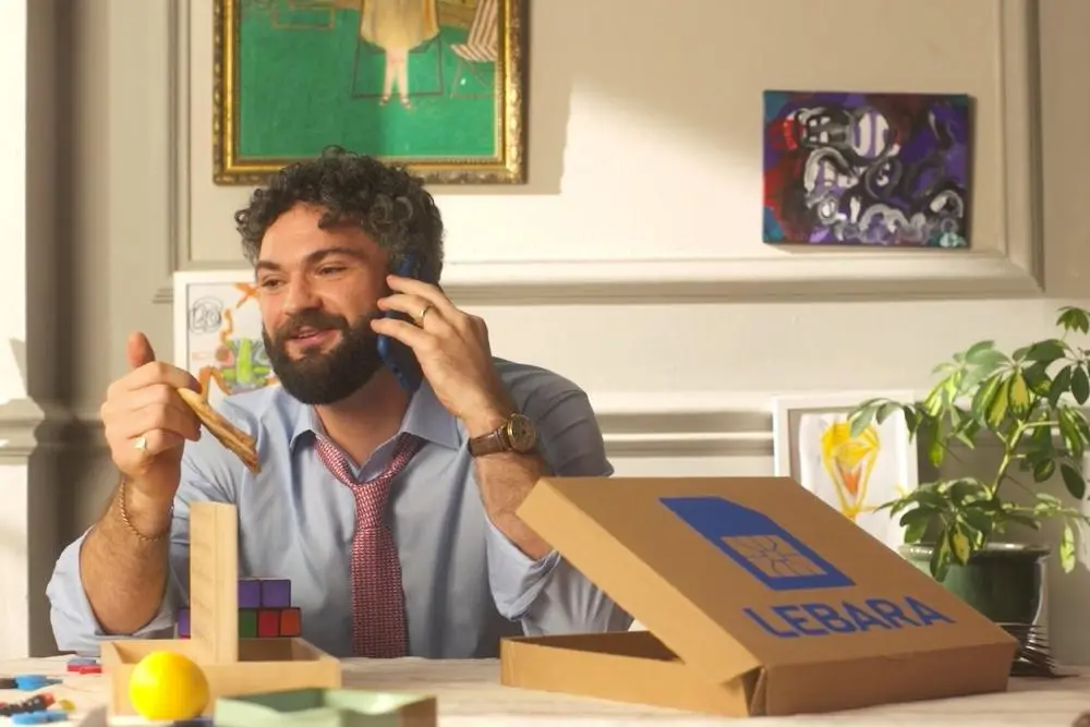 Pizza character from Lebara's Switch and Save campaign.