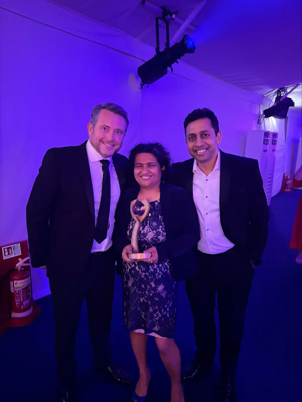 Lebara and agency representatives celebrating the Holistic Growth Story Award