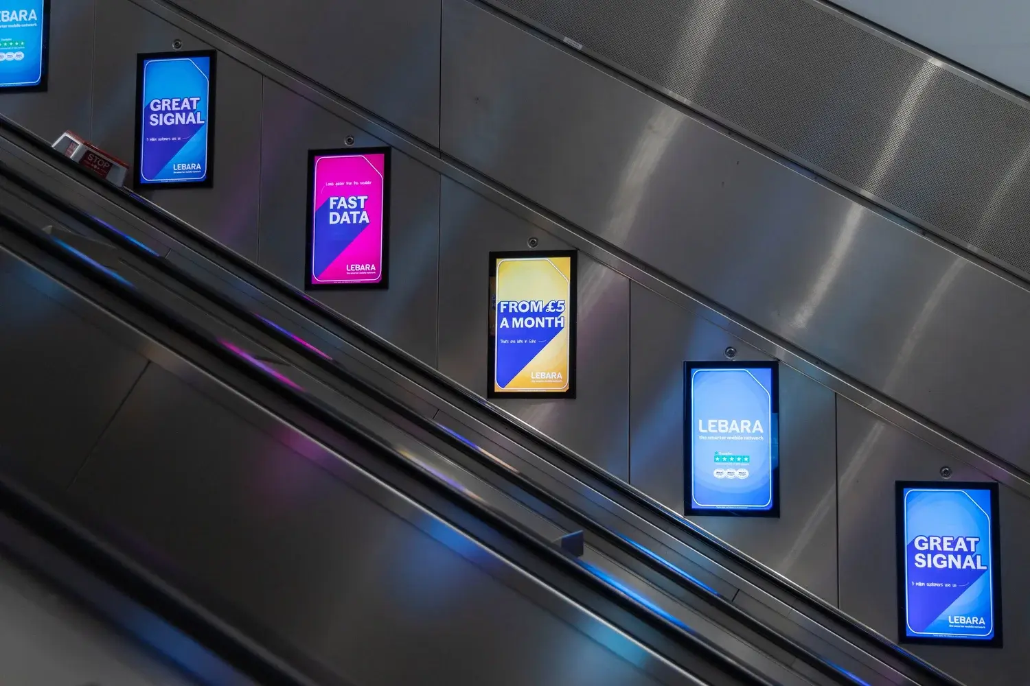 Lebara Great Signal Fast Data outdoor advertising in London