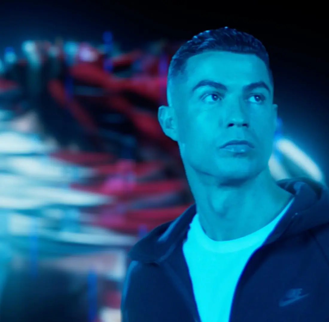 Cristiano Ronaldo in a Fatal Fury: City of the Wolves campaign film